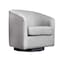 Flash Furniture Landon Club Style Commercial Barrel Accent Armchair Metal Base, Light Gray Fabric Upholstery BS-AC22-060-LTGRY-GG - alternate 10